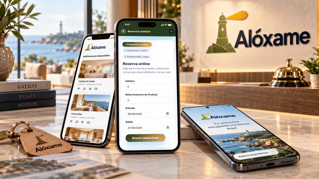 Reserva de alojamiento desde el móvil con Alóxame