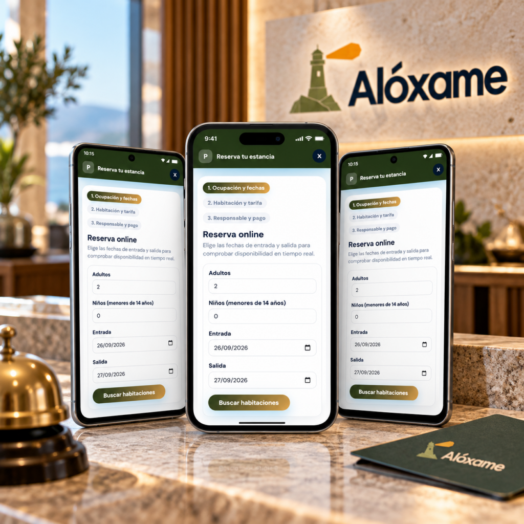 Reserva de alojamiento desde el móvil con Alóxame
