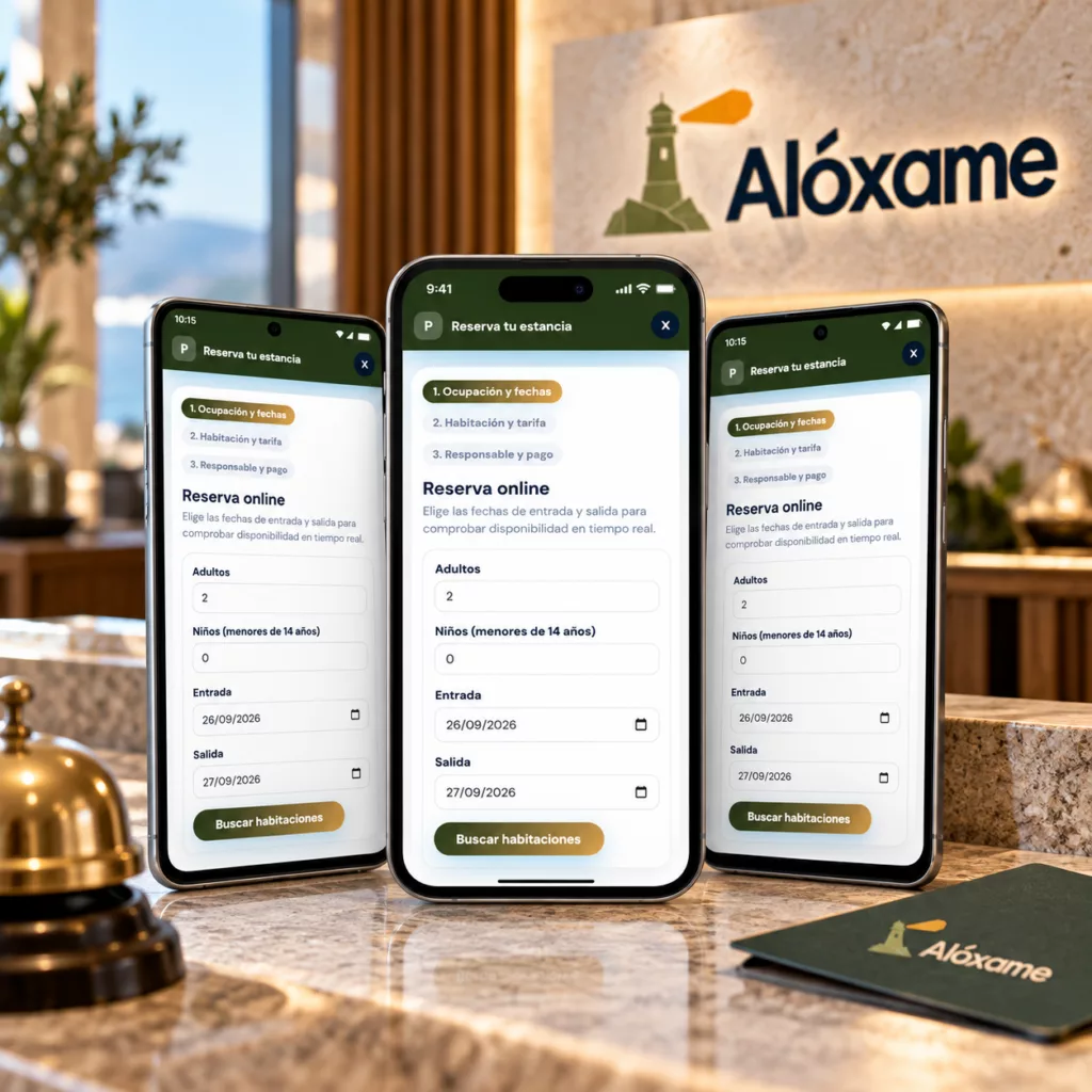 Reserva de alojamiento desde el móvil con Alóxame