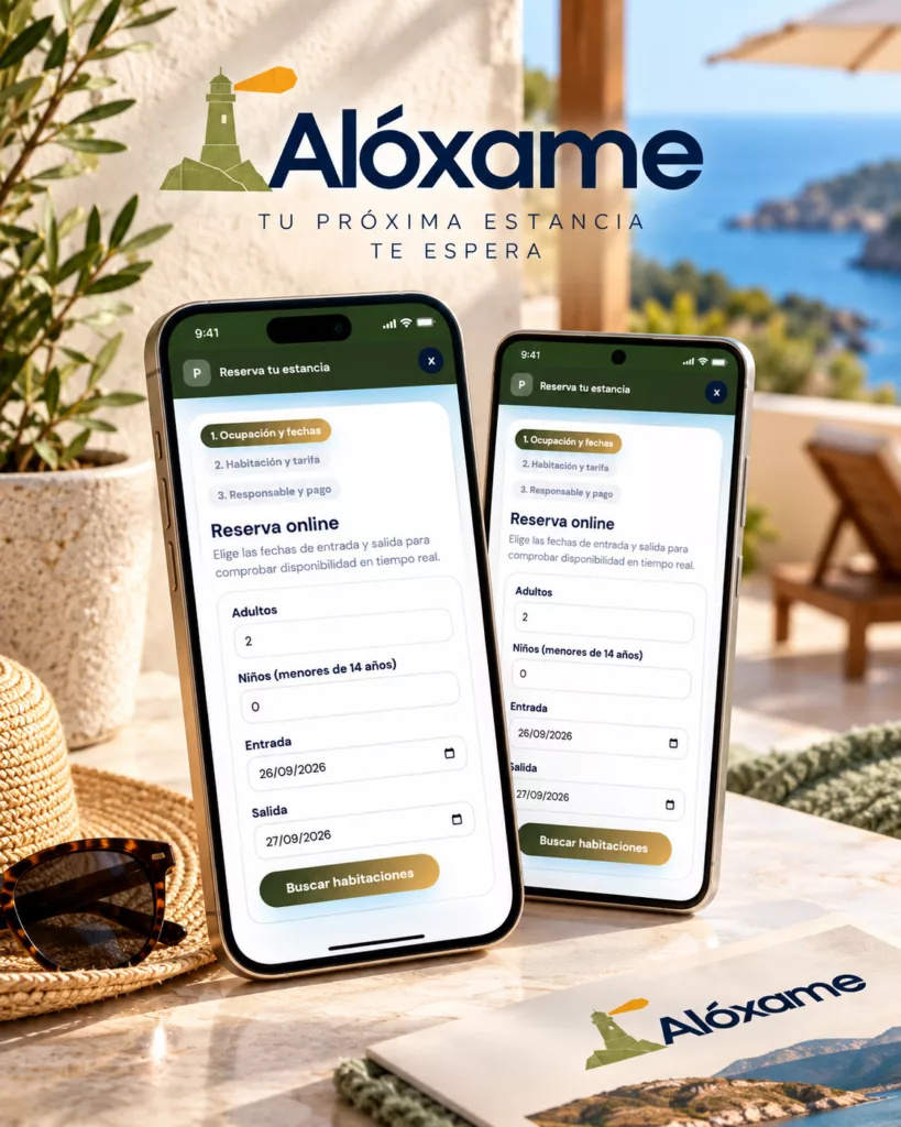Reserva de alojamiento desde el móvil con Alóxame