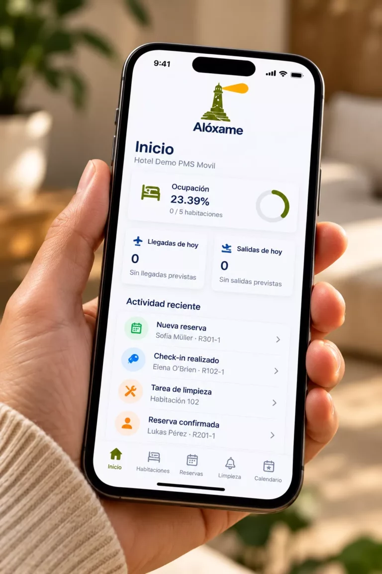 App de Alóxame en un móvil